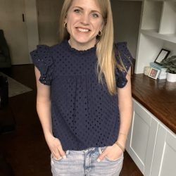 Short Ruffle Sleeves Shirt